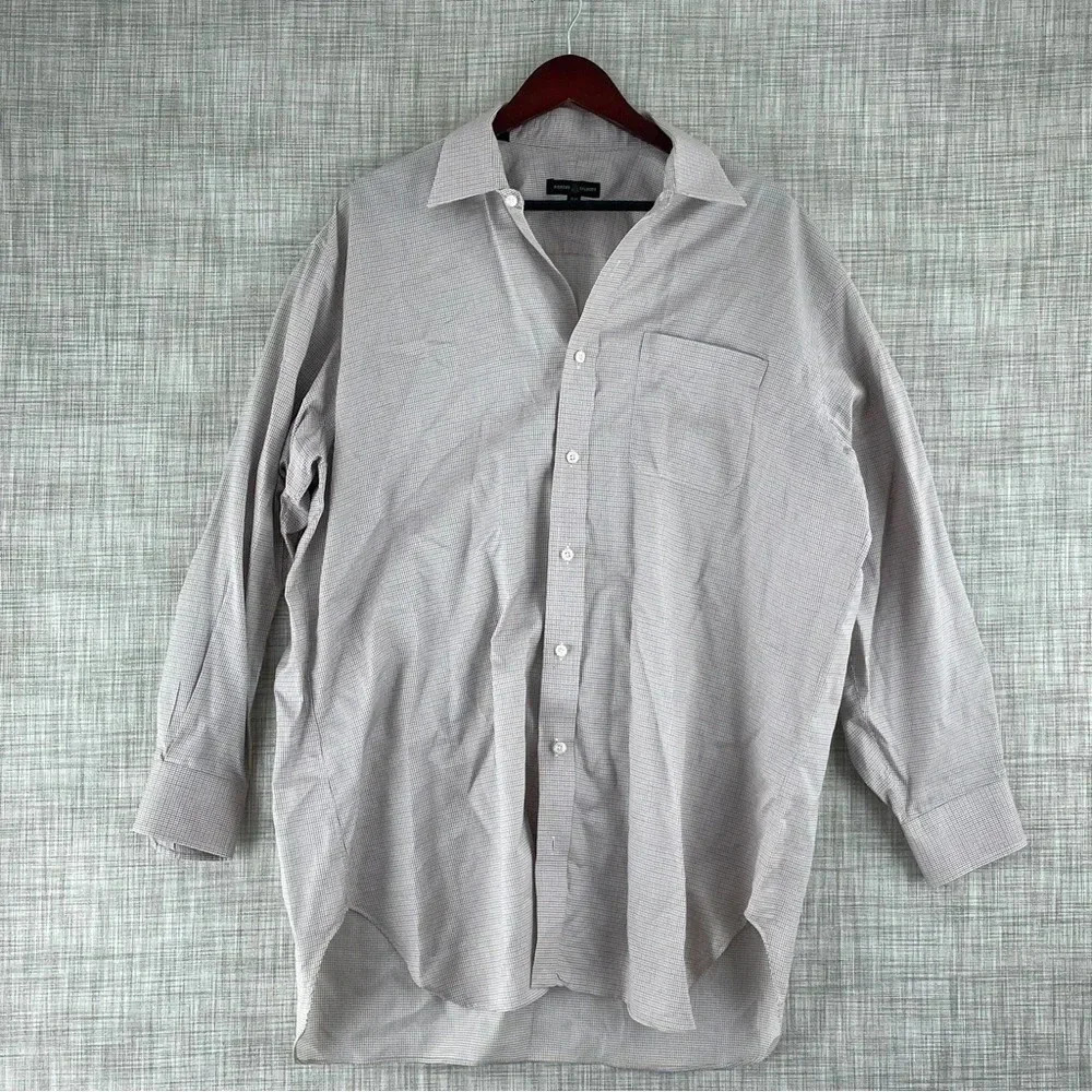 Robert Talbott Shirt Button Down Long Sleeve Mens Size 17 3376